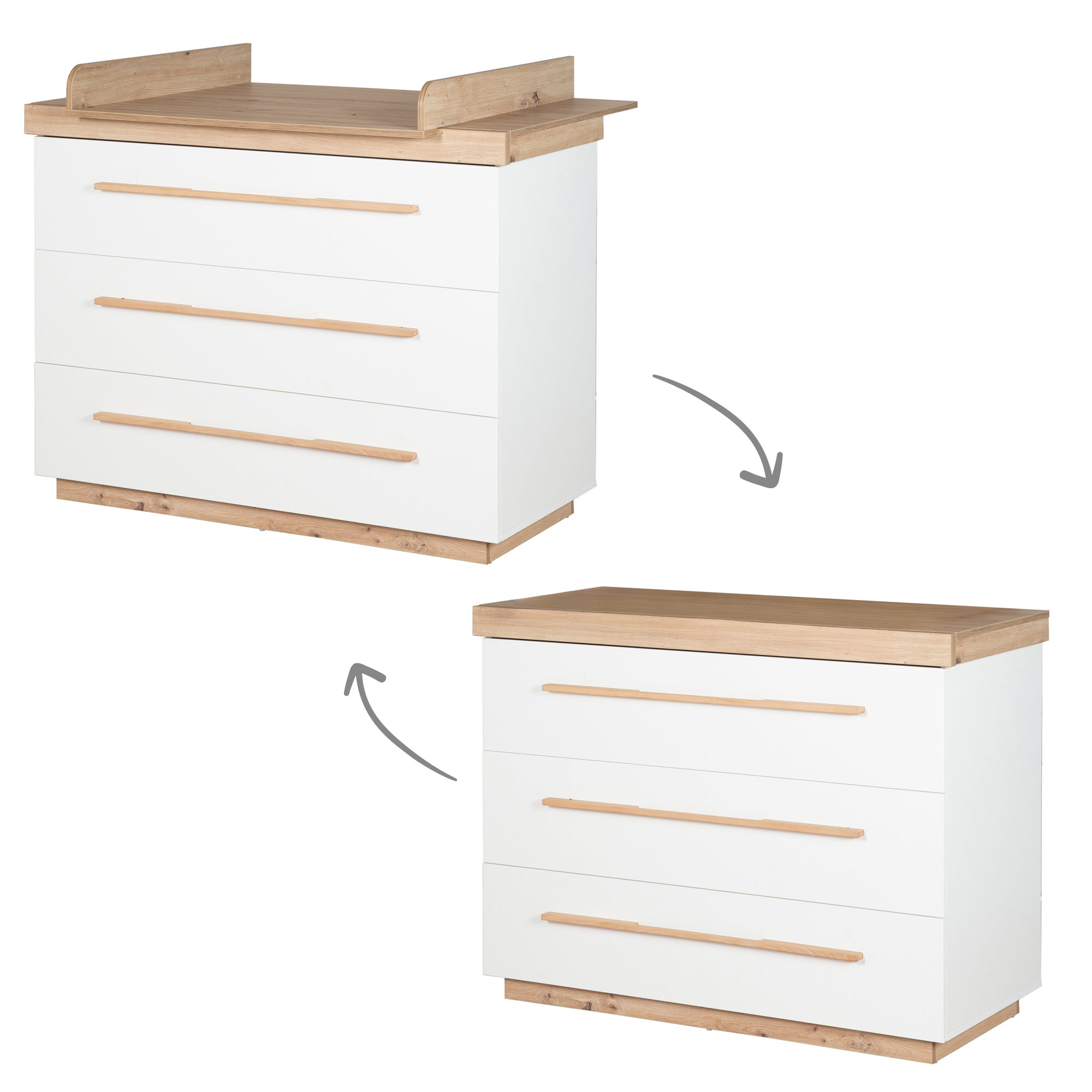 Roba 1731889 Wickelkommode breit Lumo weiß - Produktbild 7