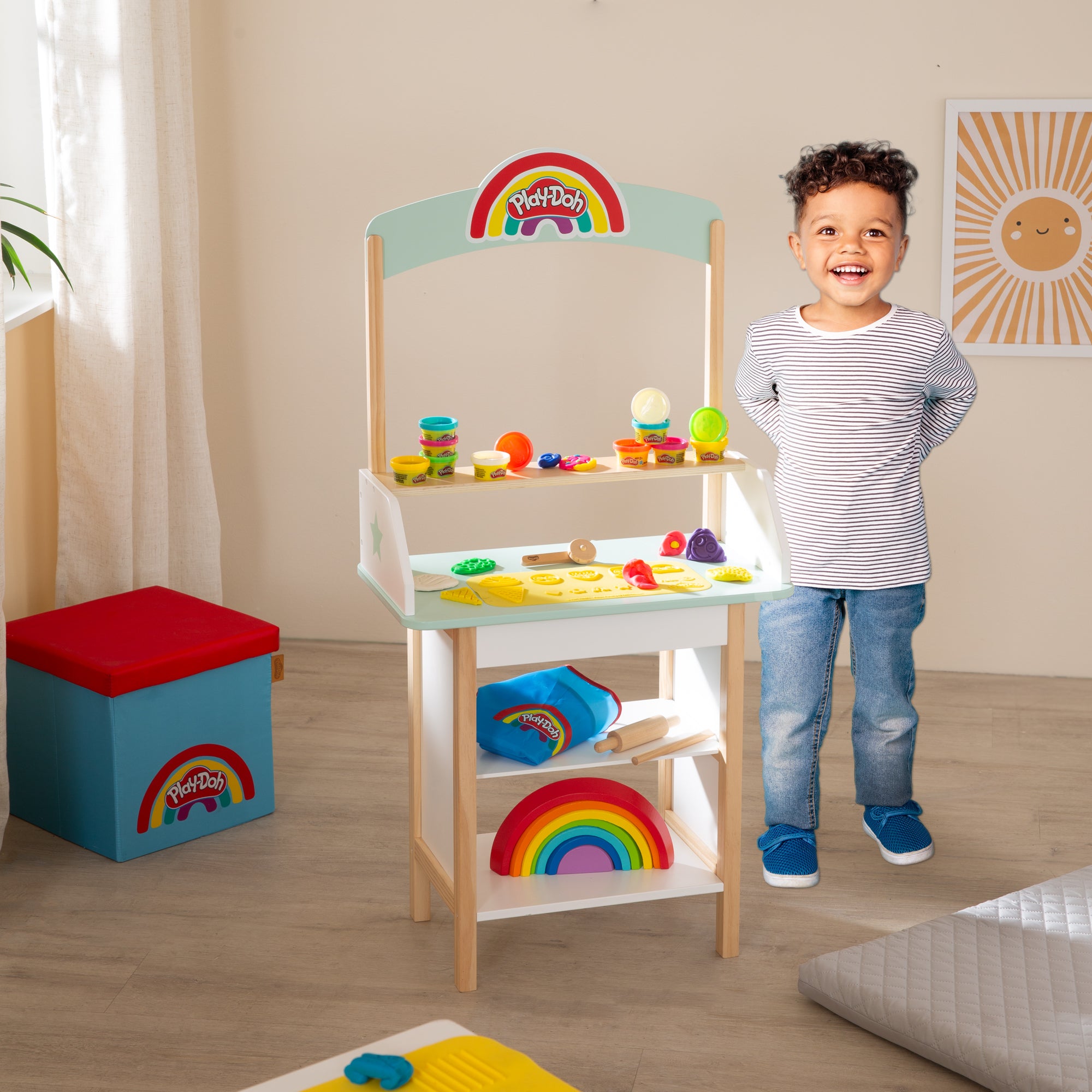 Roba 480213PD1ZU Eisstand roba x Play-Doh bunt – Rollenspiel - Produktbild 2