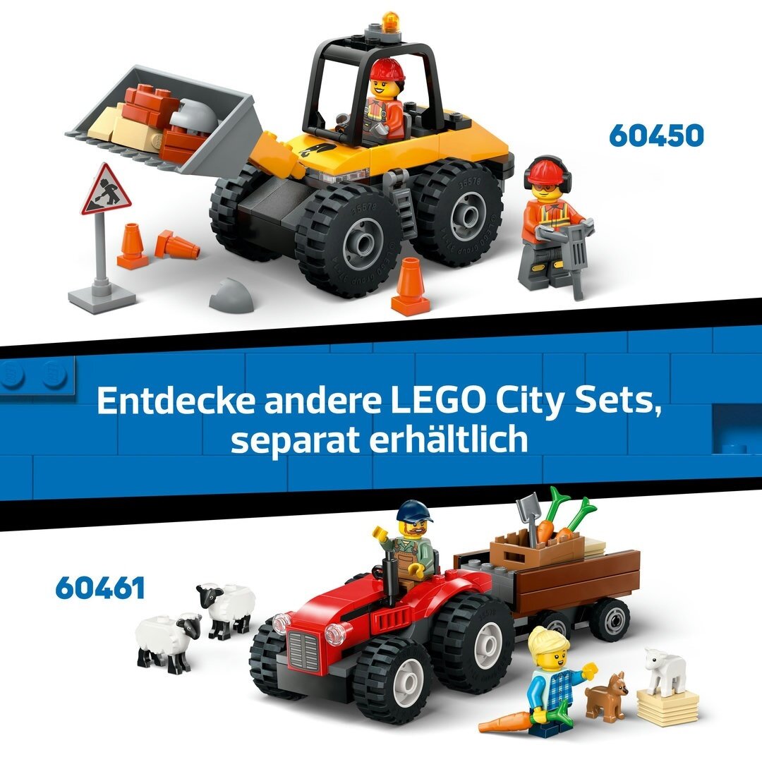 LEGO® City 60461 Traktor mit Anhänger Bekleidung, Schutzhelm, Helm
