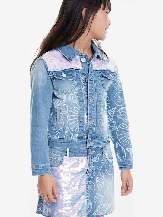 Desigual Mädchen Mantel „Chaq Cerezas“ - Mehrfarbig 20SGED04