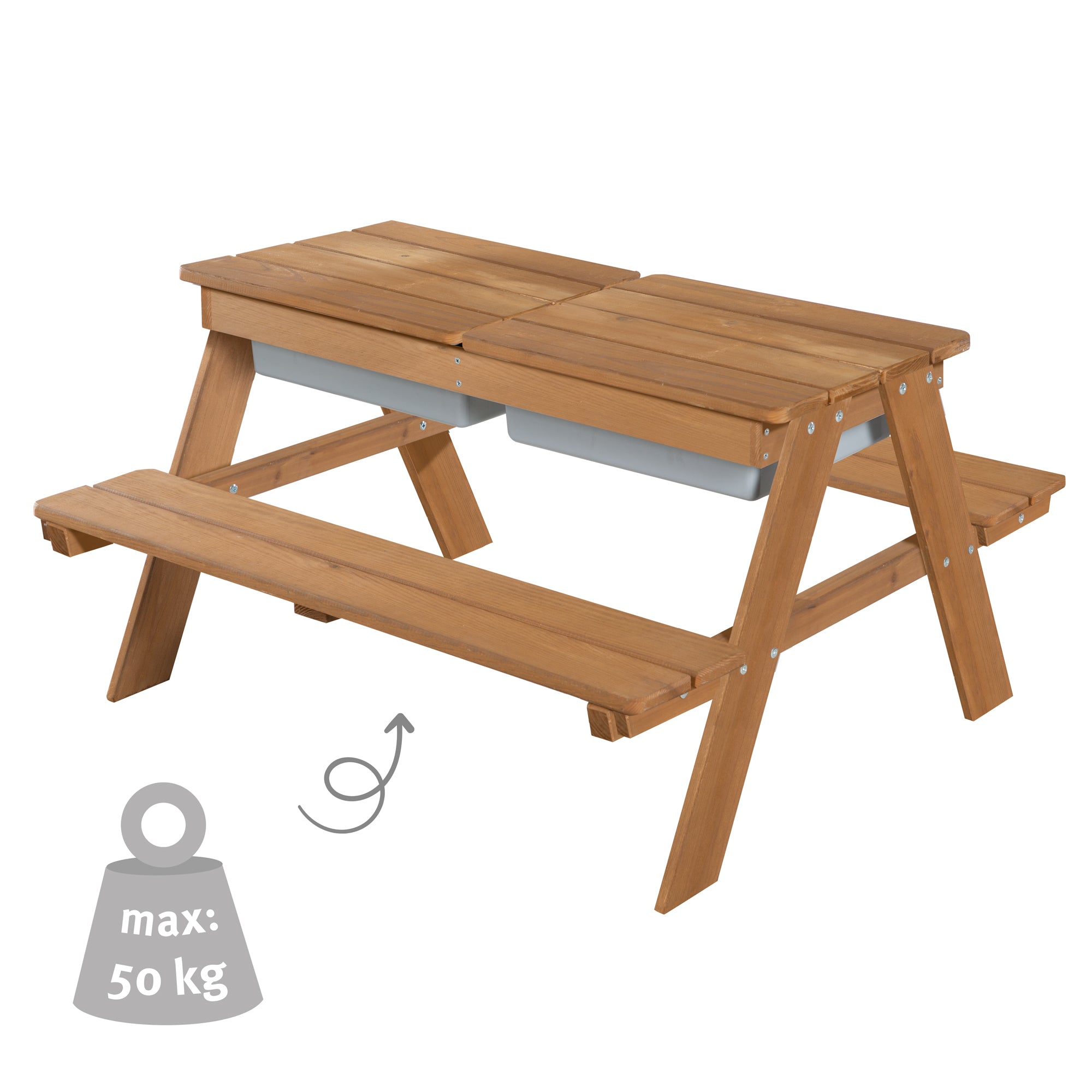 Roba 456002TE Kindersitzgarnitur Outdoor +, wannen teakholz farben - Produktbild 6