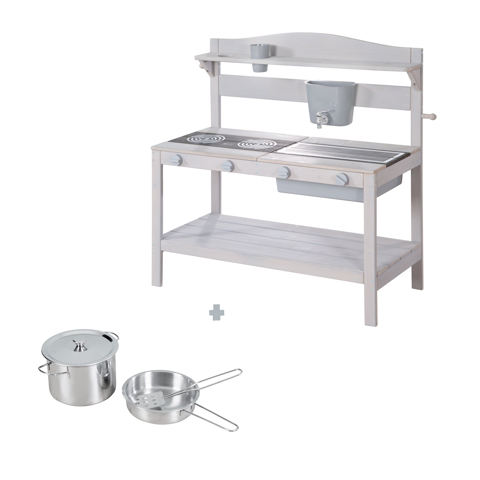Roba 457003GAZU Outdoor Spielküche grau – Outdoor FSC - Produktbild 4