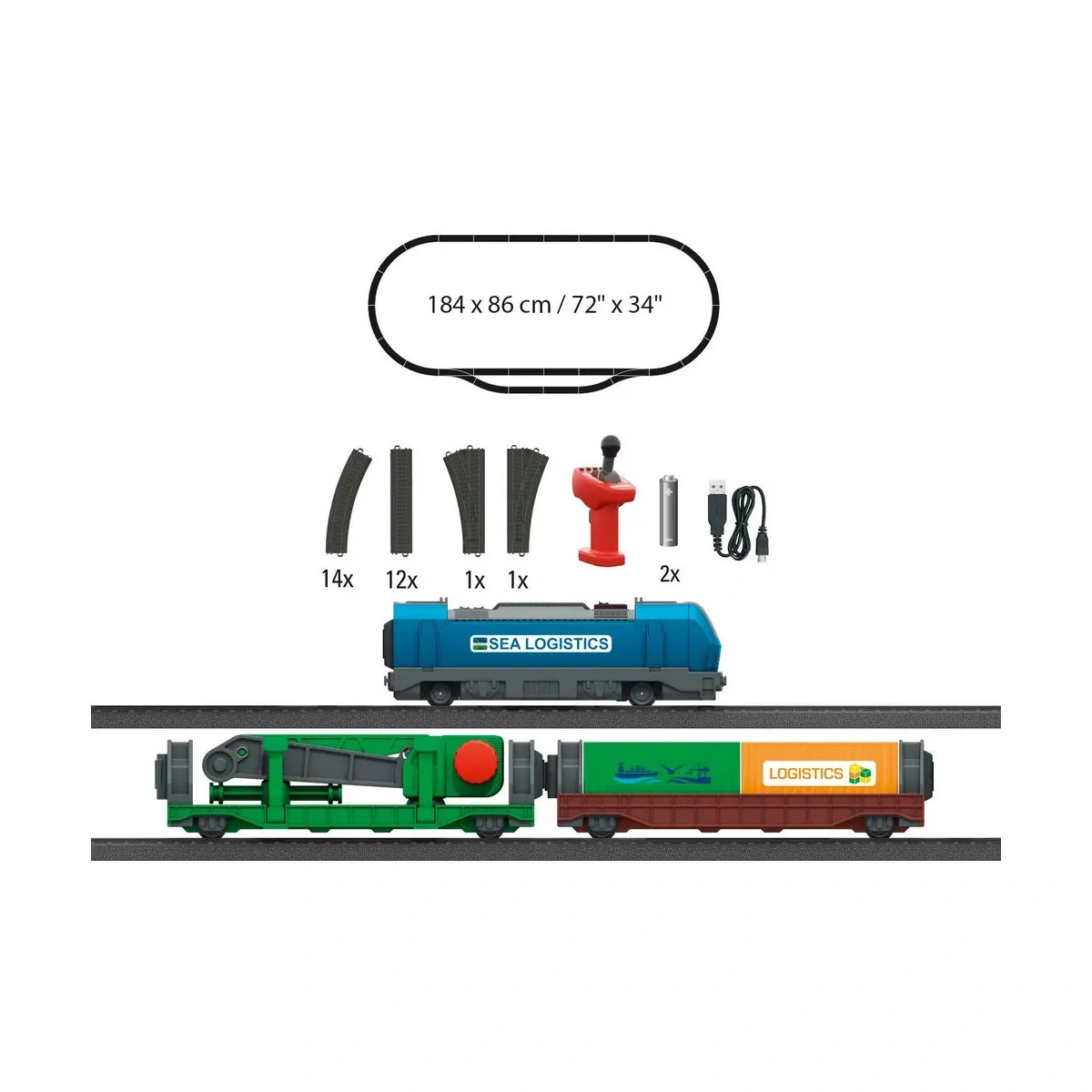 Märklin 29349 - H0 Märklin my world - Startpackung Containerlogistik