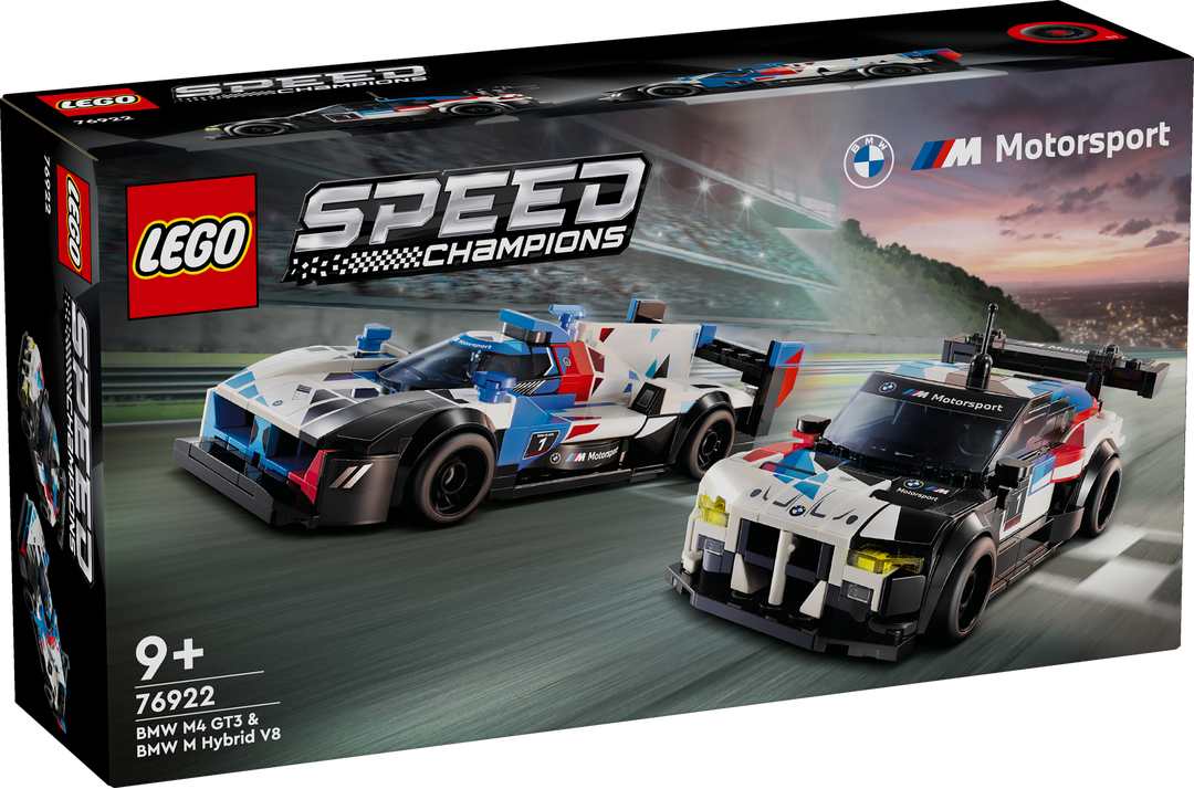 LEGO, 76922, Speed, Champions, BMW, M4, GT3, &, BMW, M, Hybrid, V8, Rennwagen, Maschine, Rad, Auto, Sportwagen, Formel Eins