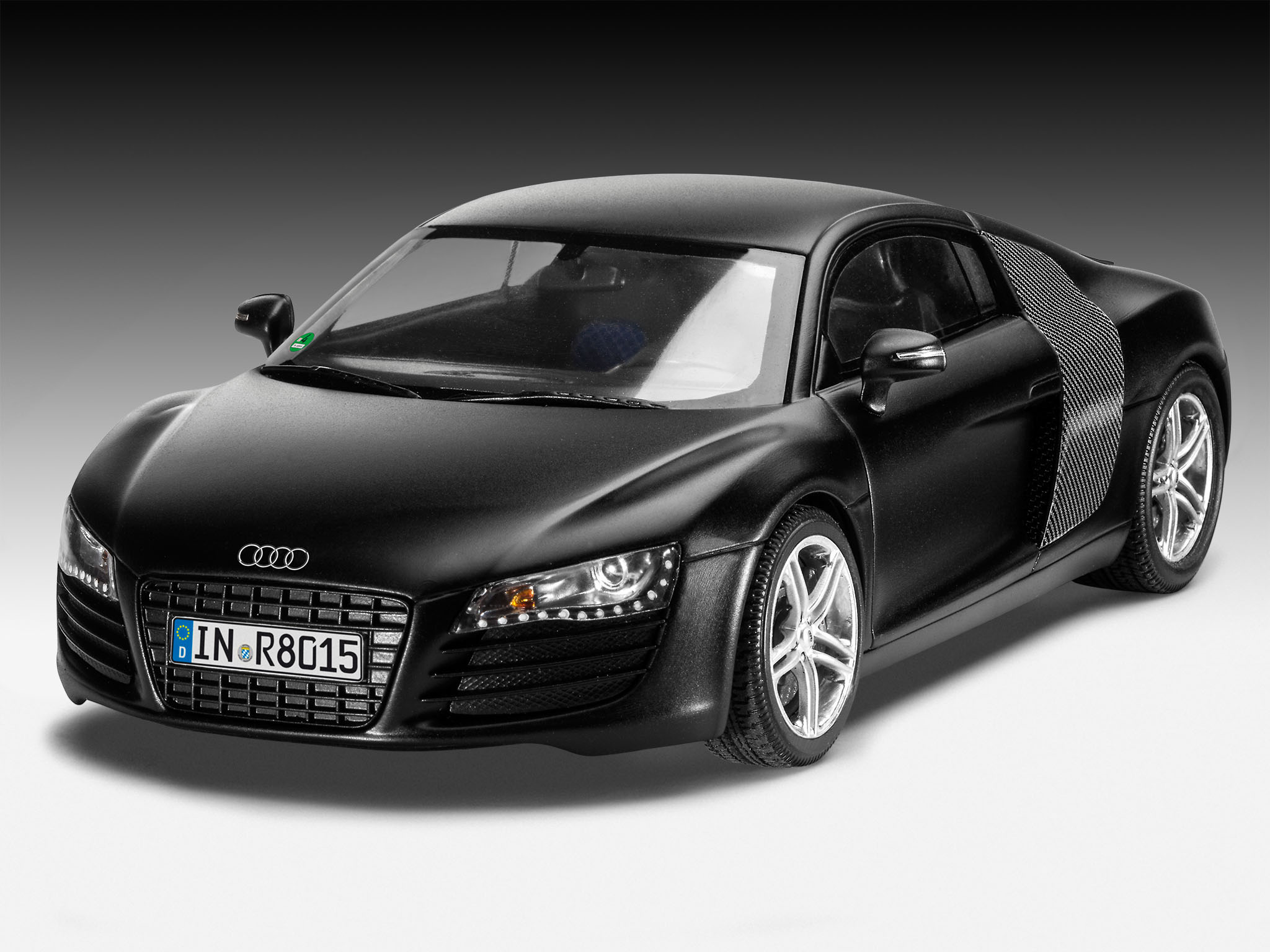 Revell 07057 Audi R8 Modellbausatz Auto, Coupé, Sportwagen, Sprach, Leichtmetallfelge