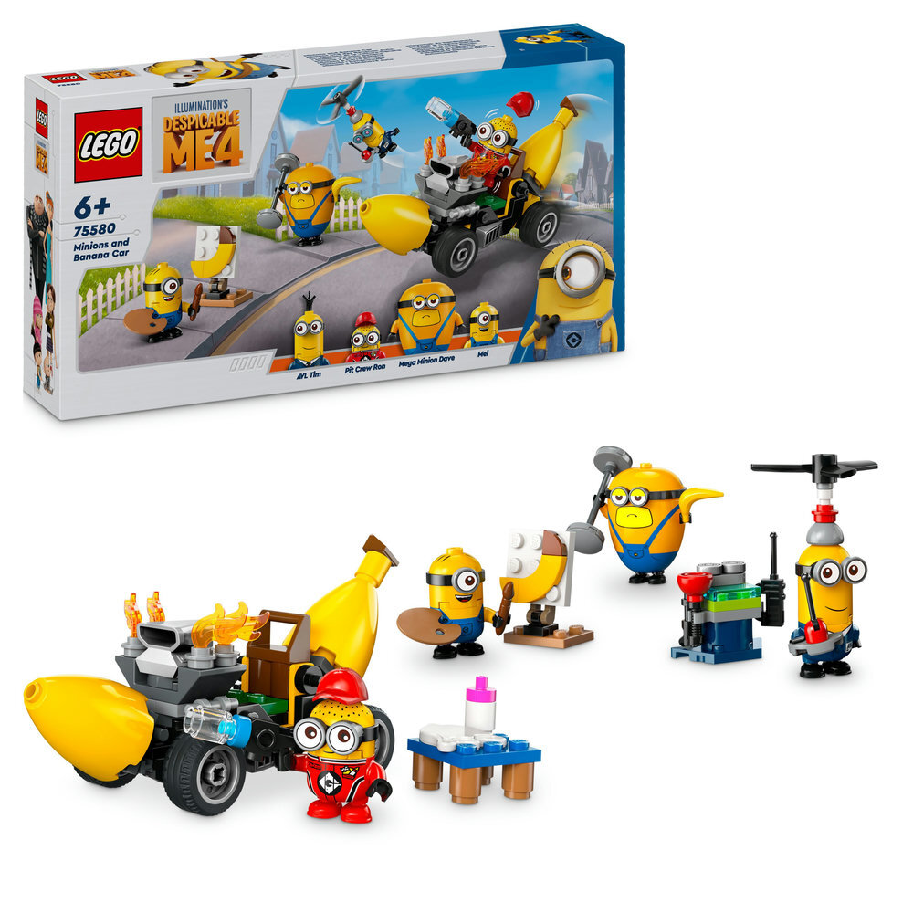 LEGO® Minions und das Bananen Auto 75580 Spielzeug