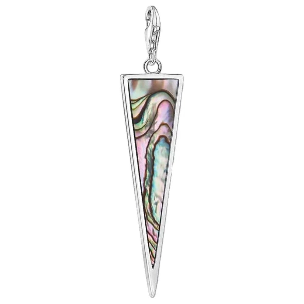 Thomas, Sabo, Anhänger, Charm-Club, Dreieck, Abalone, Türkis, Y0026-509-7