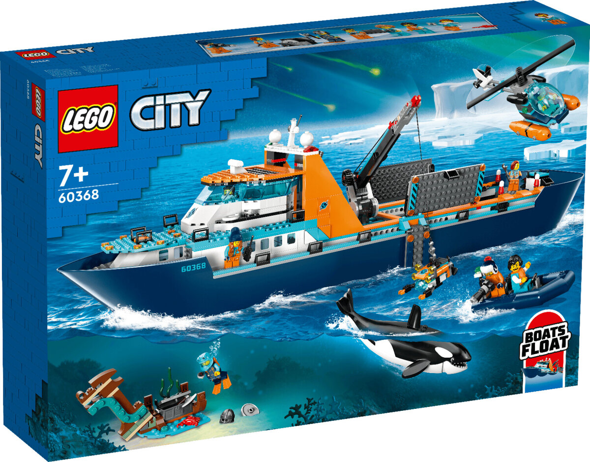 LEGO 60368 City - Arktis-Forschungsschiff LEGO, 60368, City, -, Arktis-Forschungsschiff, Boot, Transport, Fahrzeug, Person