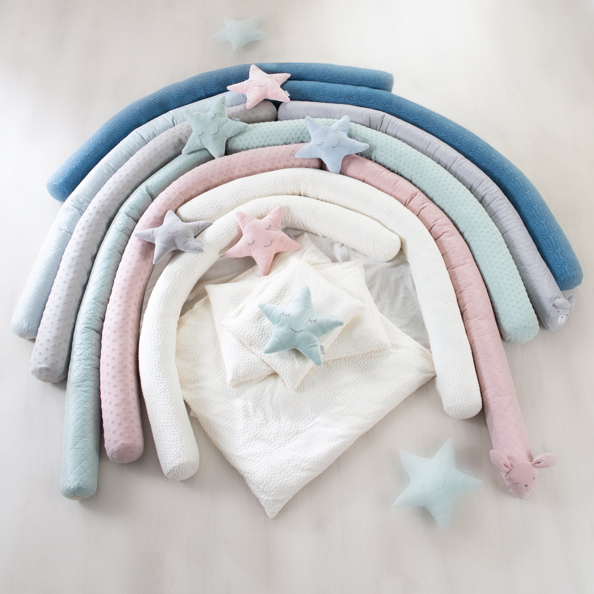 Roba 284100G282 Bettschlange 'Seashells' indigo blau – Babynester - Produktbild 4