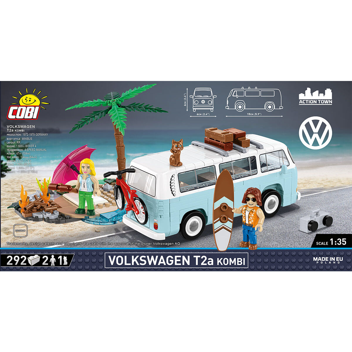 COBI 24617 - VW T2A KOMBI SCALE 1:35 - Bild 4