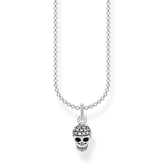 Thomas, Sabo, Kette, Totenkopf, Länge, 45, Cm, Ke2073-051-14, Zubehor, Schmuck, Halskette, Diamant, Edelstein