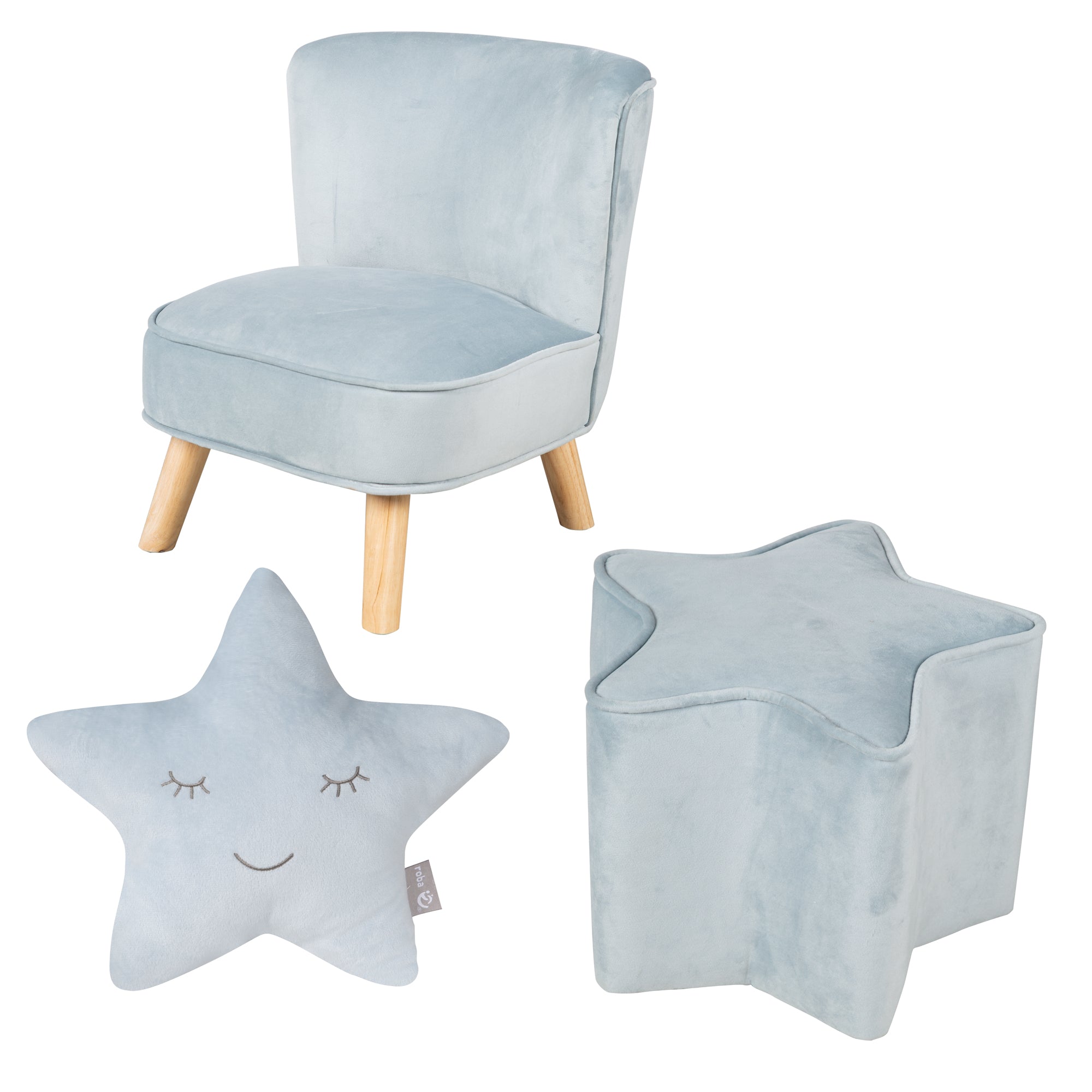 Roba 231S09M3 Lil Sofa Set klein roba Style türkis sky – Spielmöbel - sky - Spielmöbel - Produktbild 1