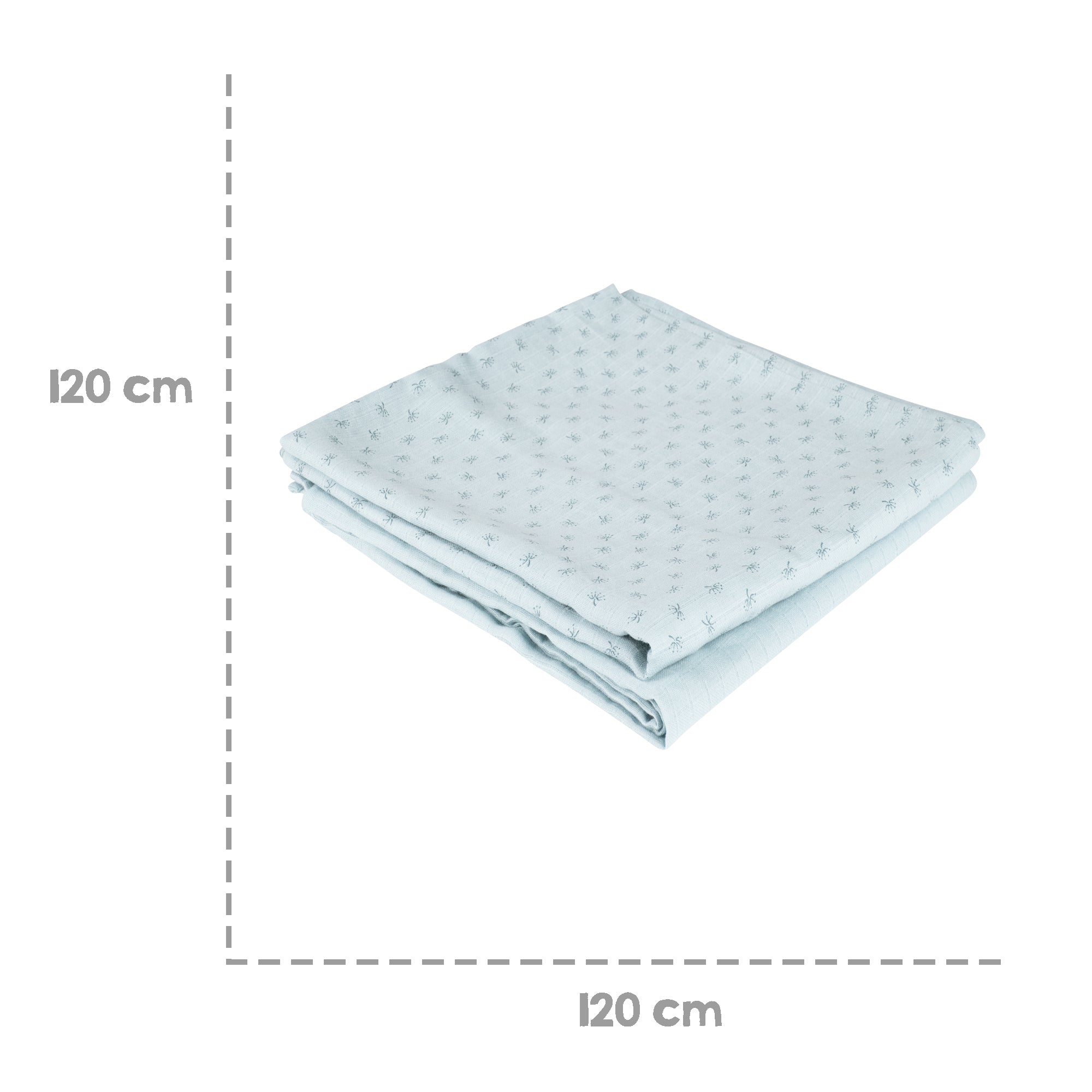 Roba 306130G228 2er Puck-/ Stilltuch Lil Planet türkis hell blau – Krabbeldecken - Produktbild 5