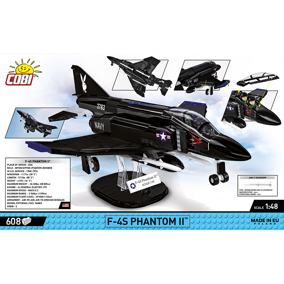 COBI 5899 - F-4S Phantom II™ SCALE 1:48 - Bild 4