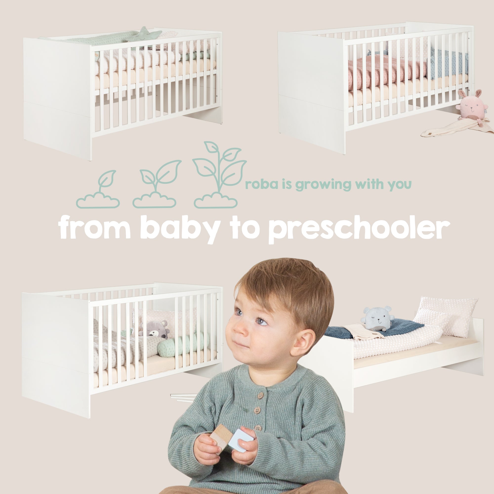 Roba 1911890 Kombi-Kinderbett 70x140 cm Selva - Produktbild 8