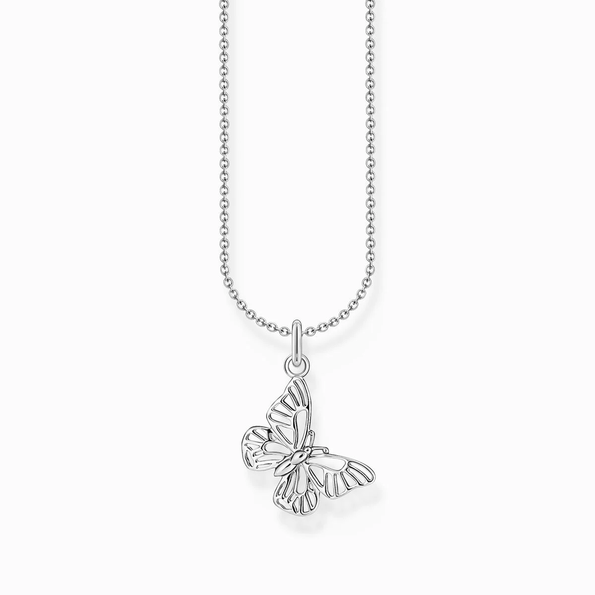 Thomas Sabo Kette Mit Anhänger Schmetterlinh Länge 45 Cm Silber KE2223 001 21 L45V