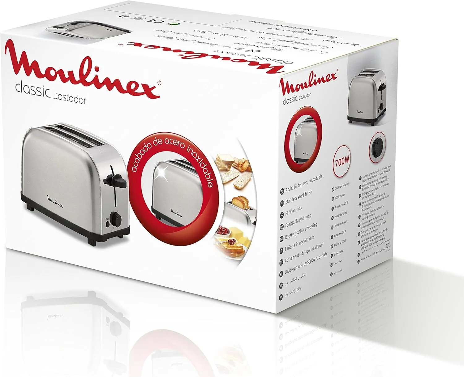 Moulinex – Classic Toaster LT330D11 - 2-Scheiben-Toaster mit 6 Bräunungsstufen