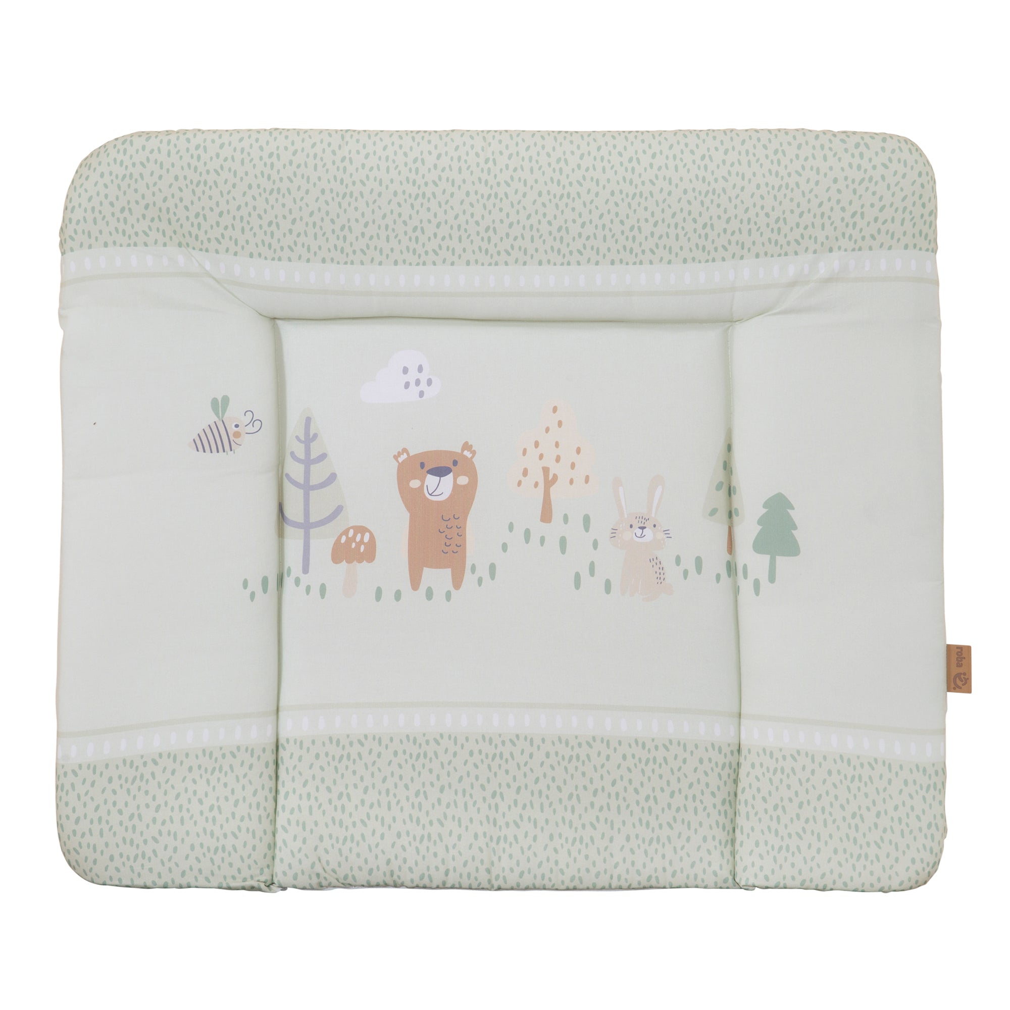 Roba 0817S283 Wickelauflage soft Woodland Buddies grün – Wickelauflagen - grün - Wickelauflagen - Produktbild 1