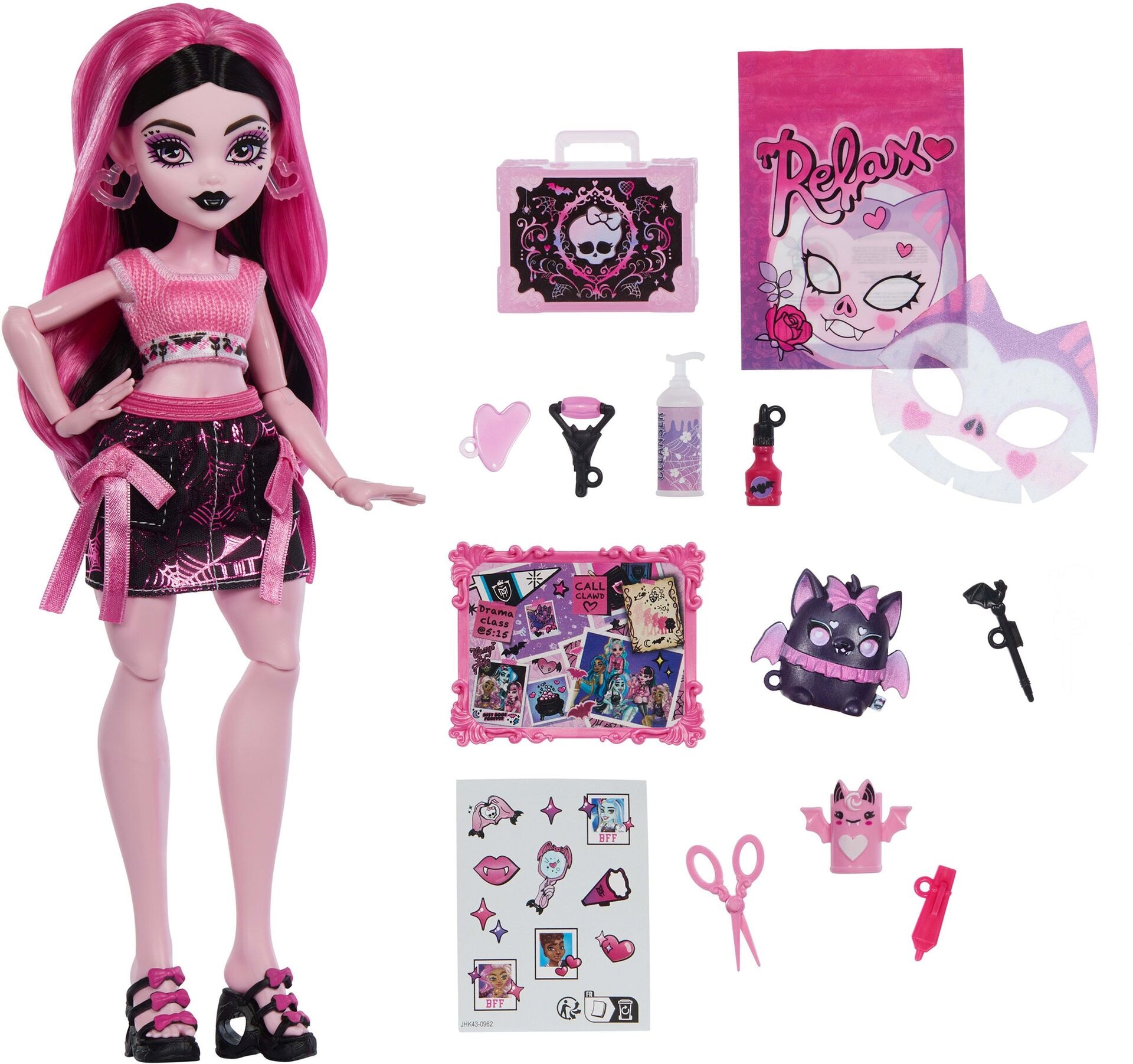 Produktfoto - Mattel - Monster High Self-Scare Secrets Draculaura - Modell MATTEL JHK43