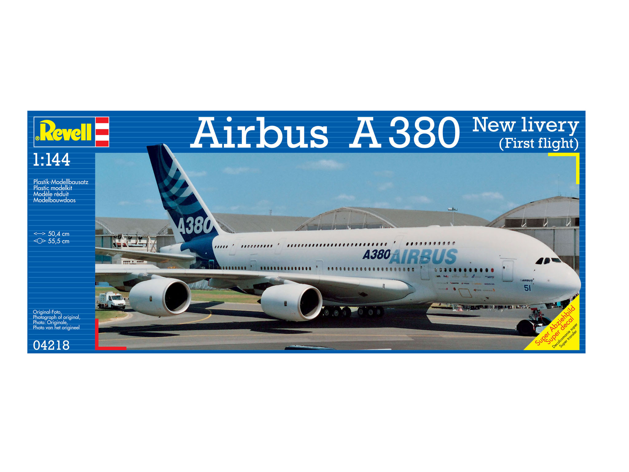 Revell 04218 Airbus A380 Design New Livery Modellbausatz Flugzeug, Verkehrsflugzeug, Fahrzeug, Flug