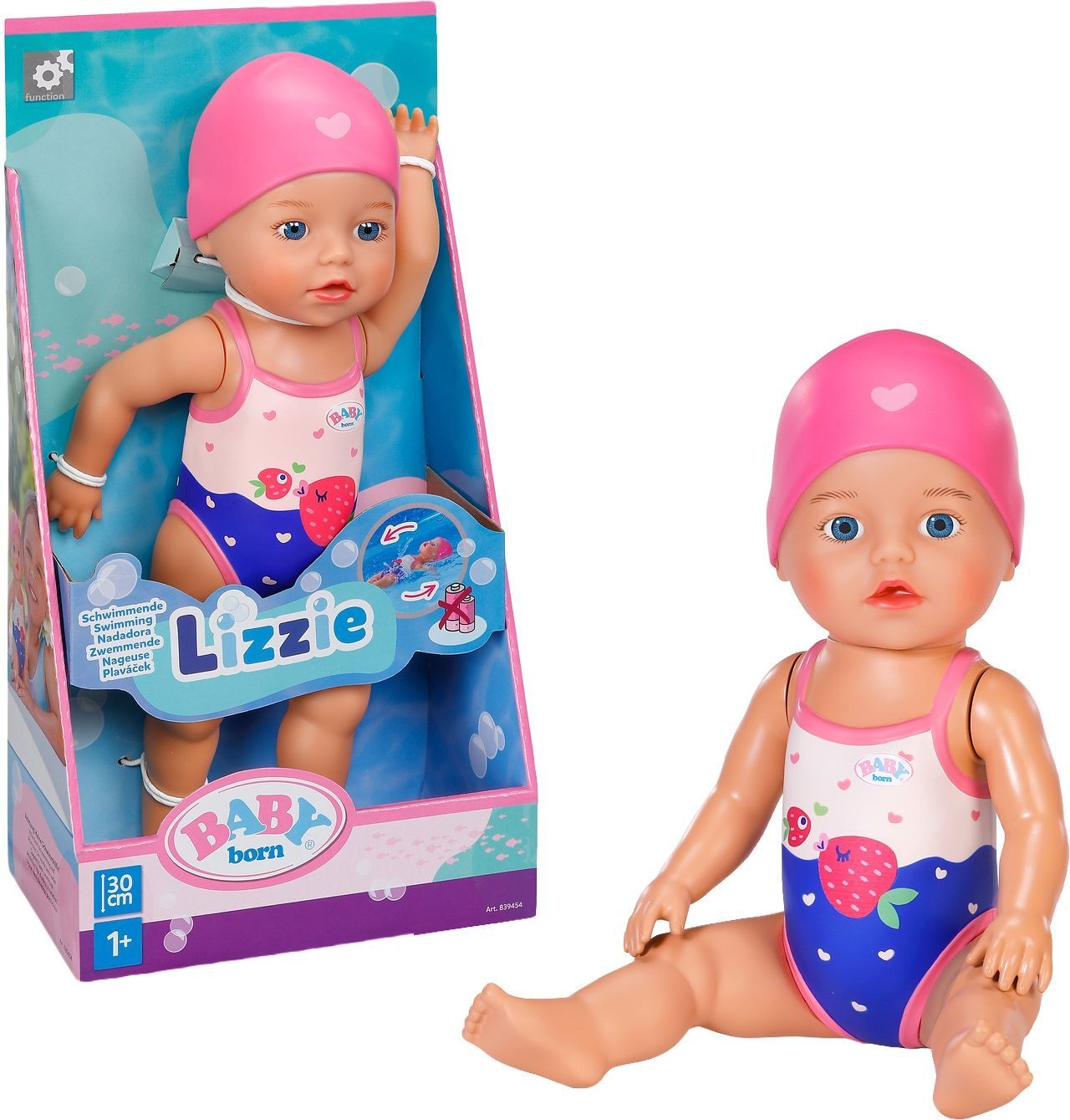 Produktfoto - Zapf - BABY born Schwimmende Lizzie 30cm - Modell ZAPF 839454 Produktbild fuer Online-Shop