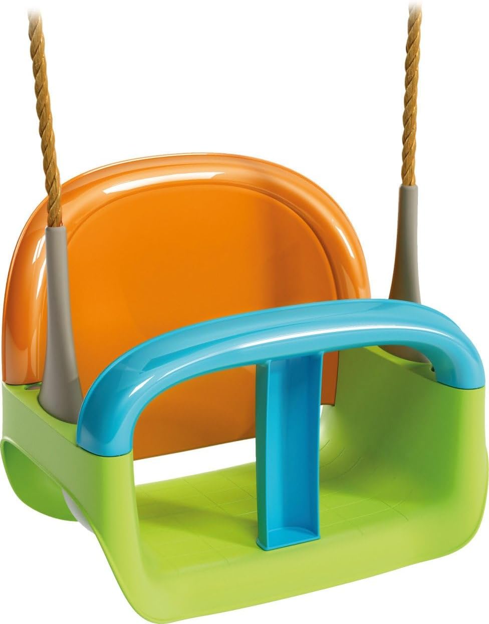 Adriatic Baby/Kinderschaukel 3-in-1 – Mitwachsende Schaukel für drinnen & draußen – Verpackung, Zubehör und Details sichtbar