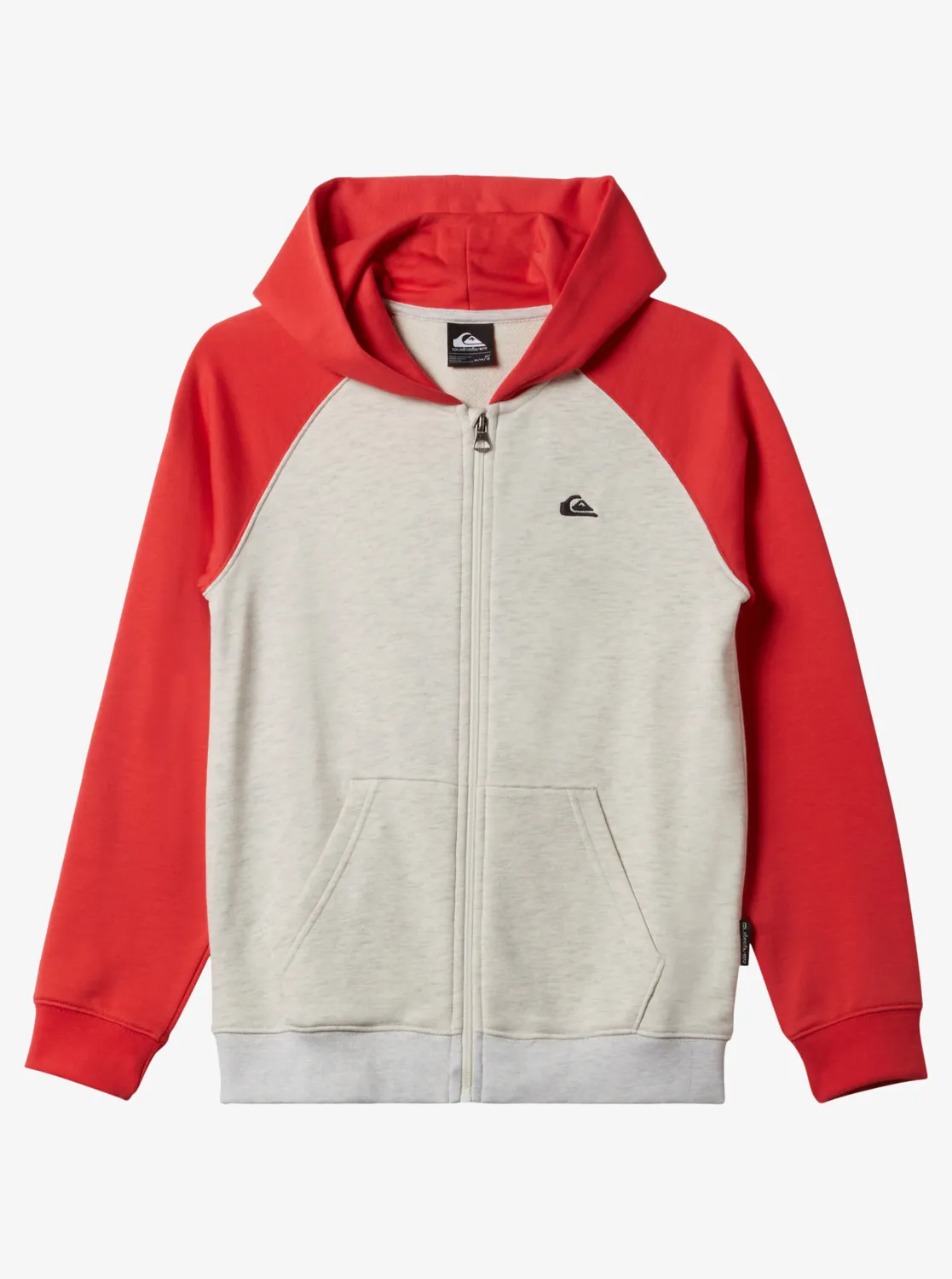 Quiksilver Easy Day - Kapuzenpulli mit Reißverschluss für Jungen 8-16 Hellgrau GR. XS