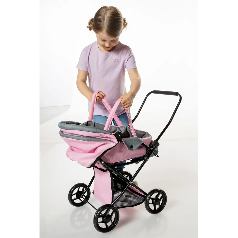 Amia Puppenwagen ''Rosy'' mit Ablagekorb Amia Puppenwagen ''Rosy'' mit Ablagekorb