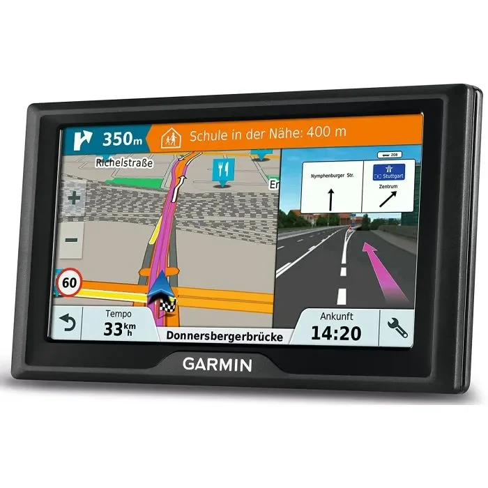 GARMIN 010-01679-12 Drive 61 LMT-S EU Navigationsgerät - lebenslang Kartenupdates & Verkehrsinfos, Sicherheitspaket, 6 Zoll (15,2cm), schwarz