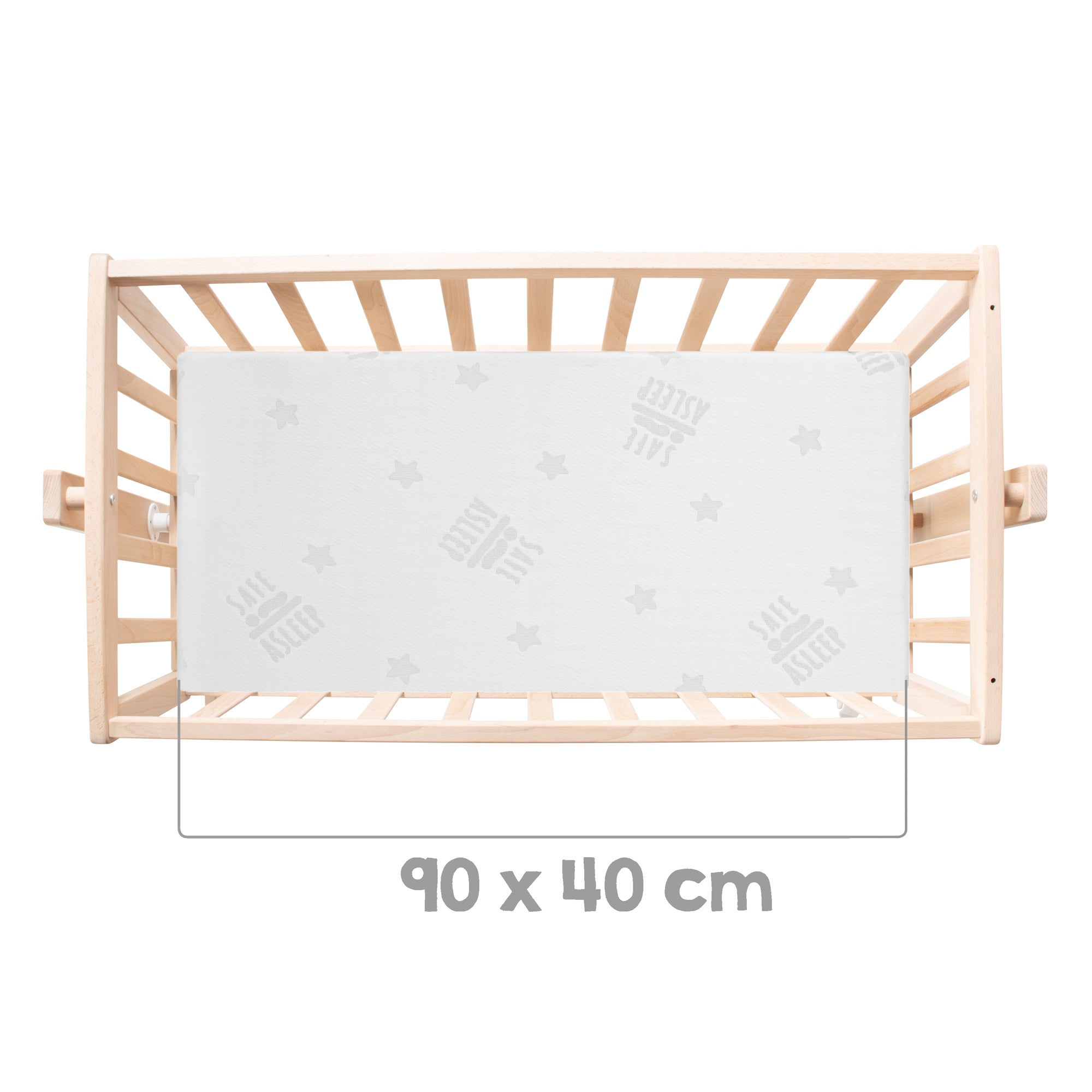 Roba 8955NAV235 Komplettwiegenset Sternenzauber grau Bio Buche natur - Produktbild 7