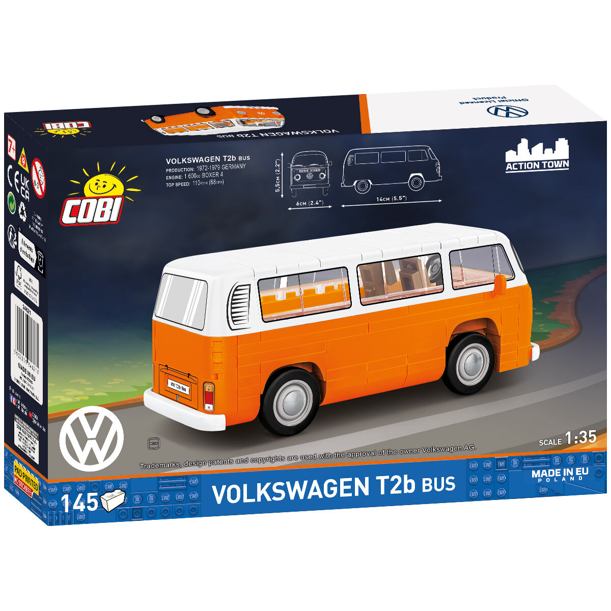 COBI 24621 - VW T2B BUS SCALE 1:35 - Bild 2