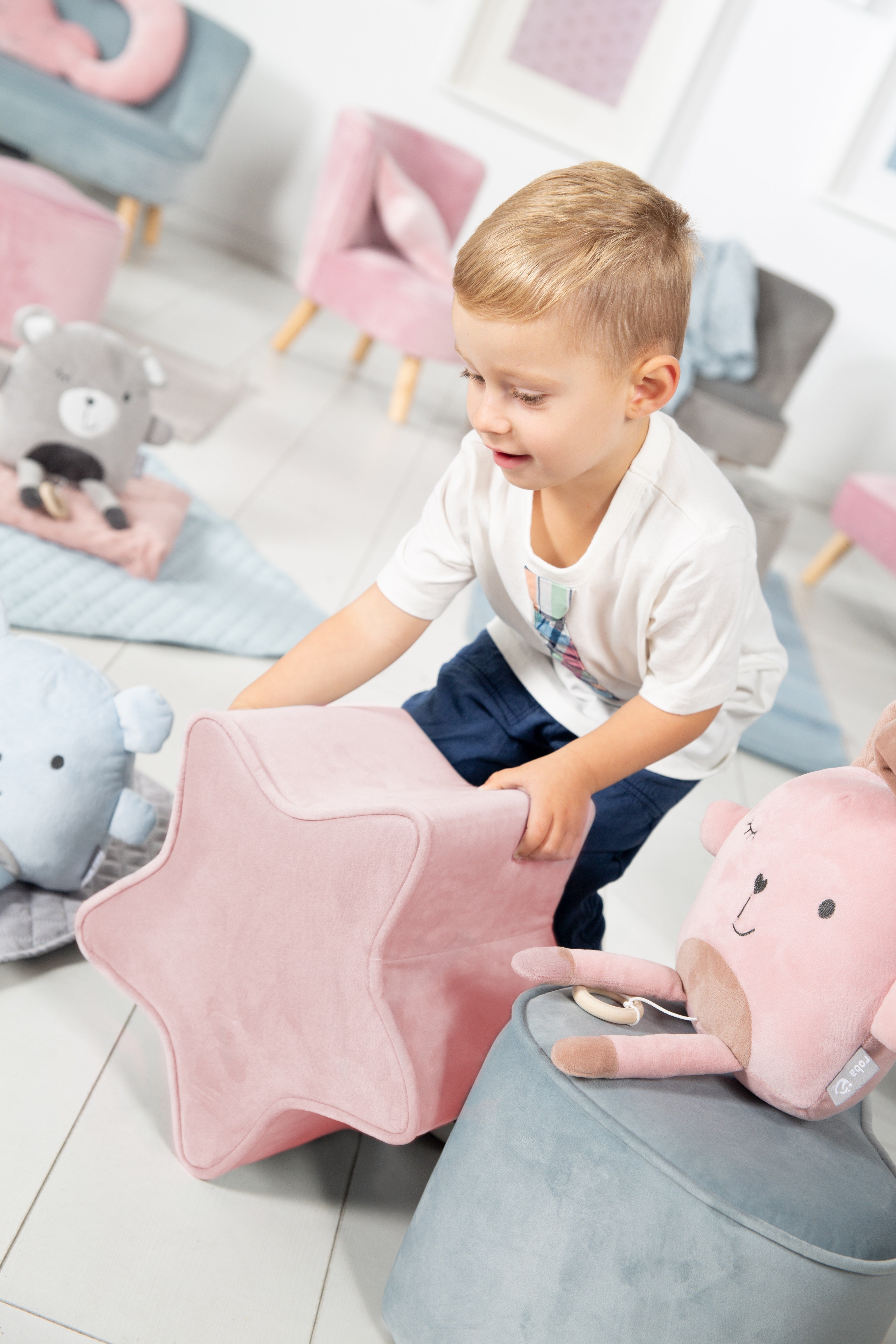 Roba 450131MA Kinderhocker in Sternform mauve – Spielmöbel - Produktbild 2