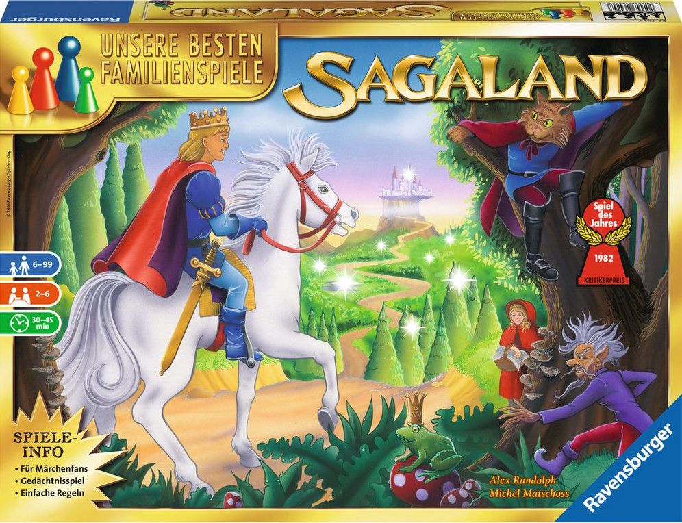Ravensburger 26424 Sagaland Gesellschaftsspiel für Kinder und Erwachsene, 2-6 Spieler, ab 6 Jahren, Spiel des Jahr Buch, Comics, Veröffentlichung, Person, Pferd