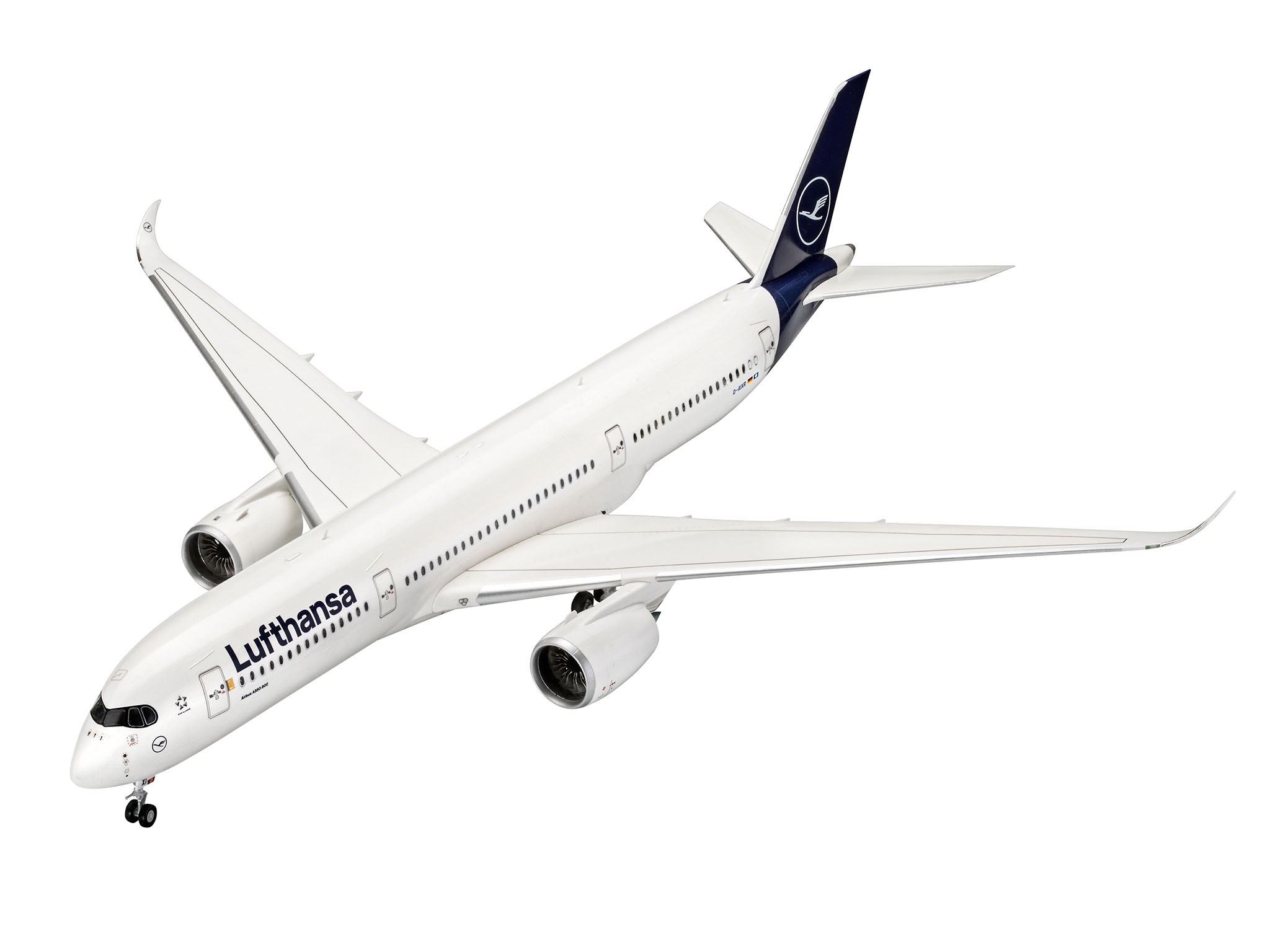 Revell 03881 Airbus A350-900 Lufthansa New Livery Modellbausatz Flugzeug, Verkehrsflugzeug, Fahrzeug, Flug