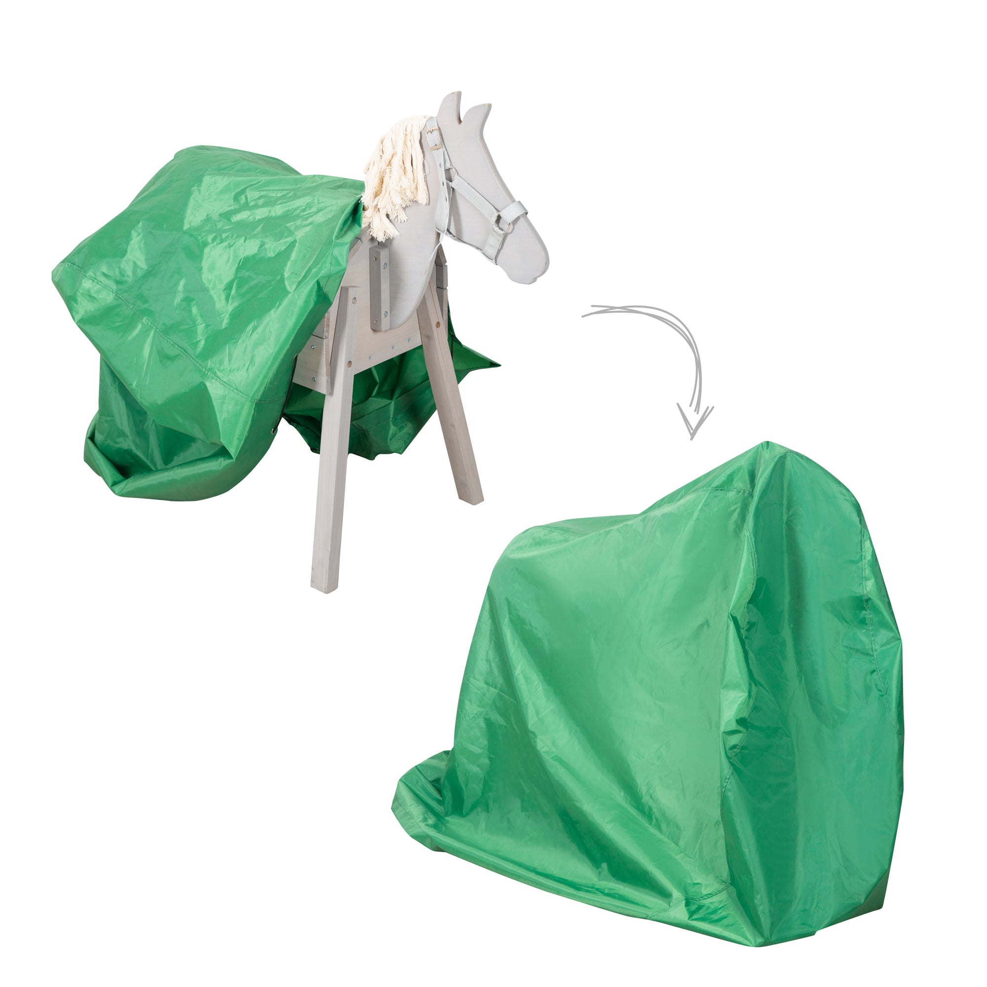 Roba 456064 Abdeckplane roba Outdoorspielpferd grün – Outdoor + - grün - Outdoor + - Produktbild 1