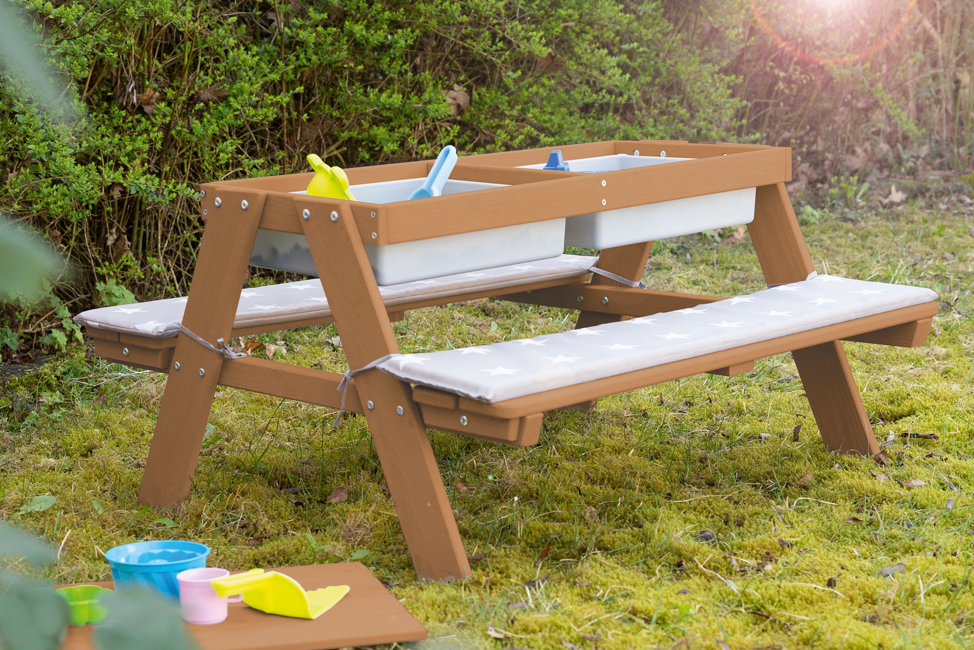 Roba 456002TE Kindersitzgarnitur Outdoor +, wannen teakholz farben - Produktbild 5