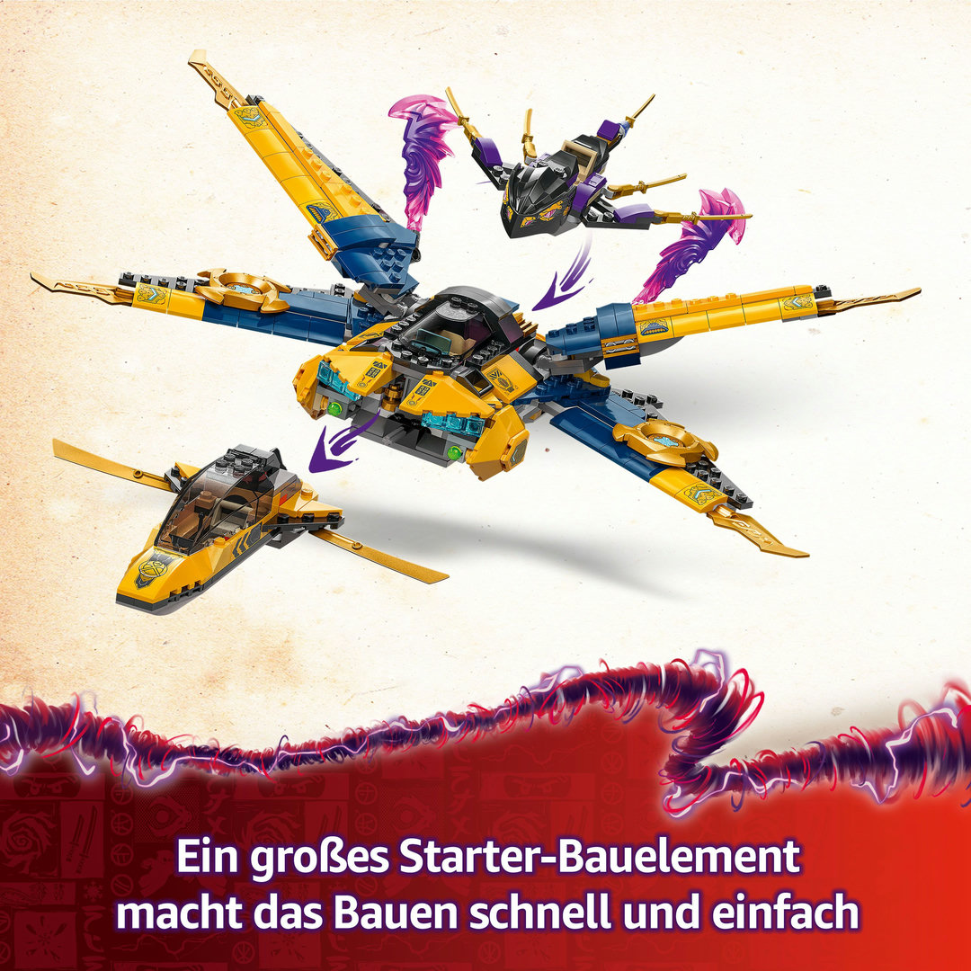 LEGO® NINJAGO® Ras und Arins Super-Sturmflieger 71833 