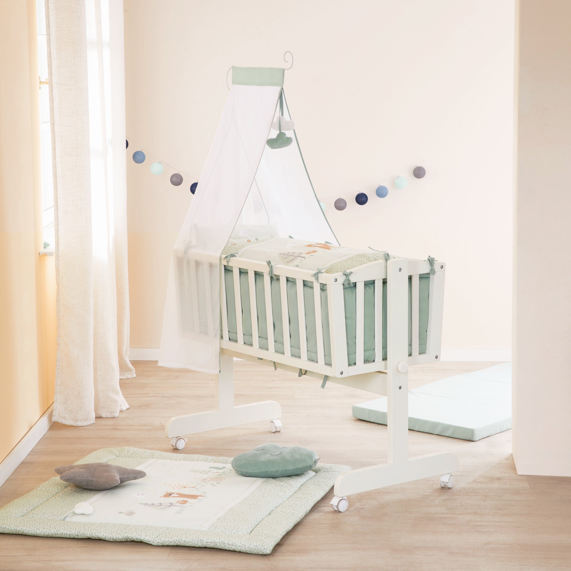 Roba 8950WES283 Komplettwiegenset Woodland Buddies weiß - Produktbild 7