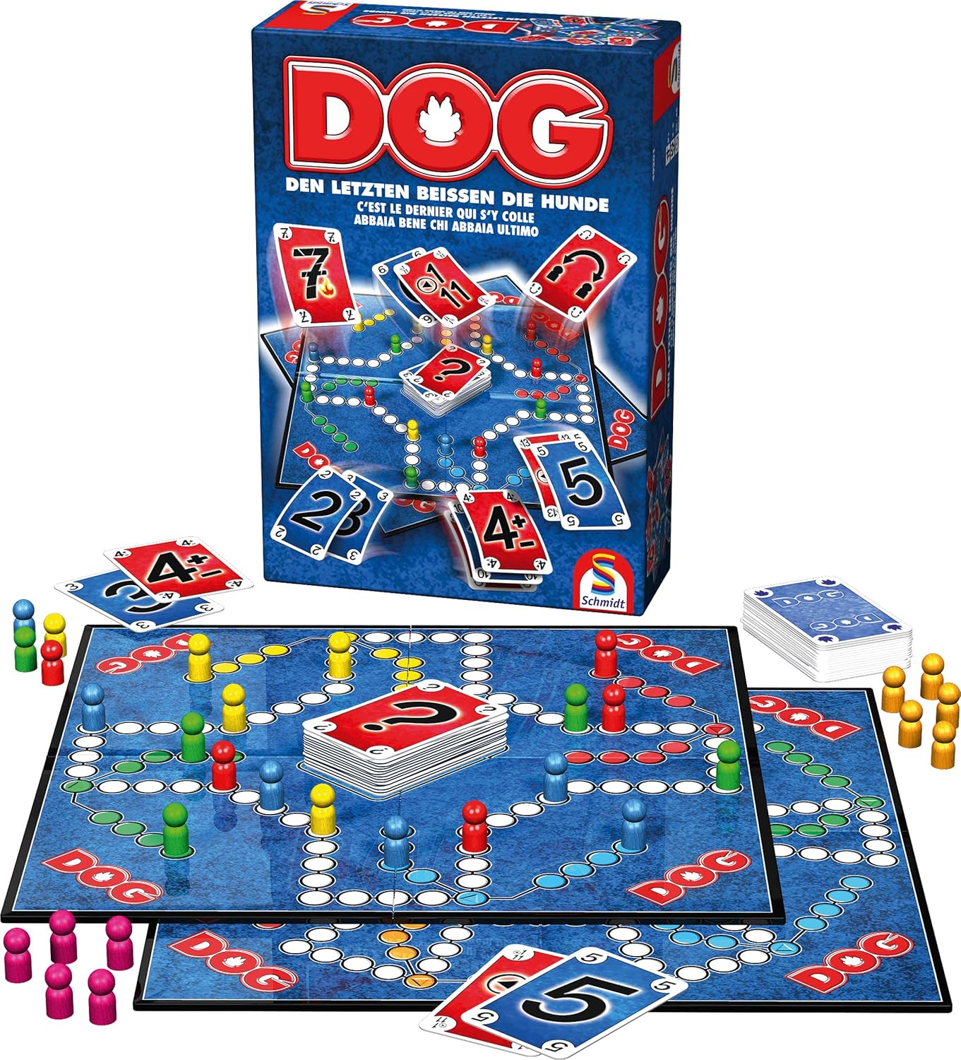 DOG Brettspiel kaufen Gesellschaftsspiele für Kinder und Erwachsene DOG Brettspiel Beliebtes strategisches Gesellschaftsspiel für Familien und Freunde