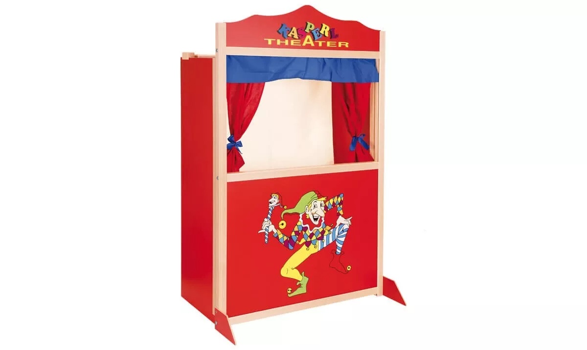 Kasperletheater Holz ca. 78 x 41 x 120 cm