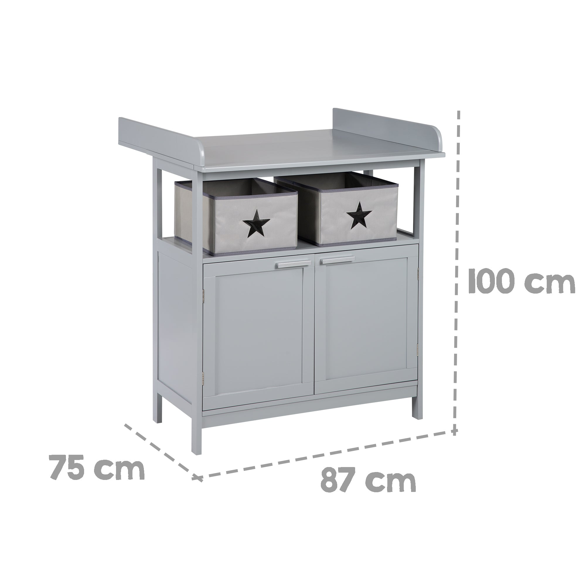 Roba 1711040TP Wickelkommode, Wickelansatz Hamburg taupe – Wickelkommode schmal - Produktbild 10