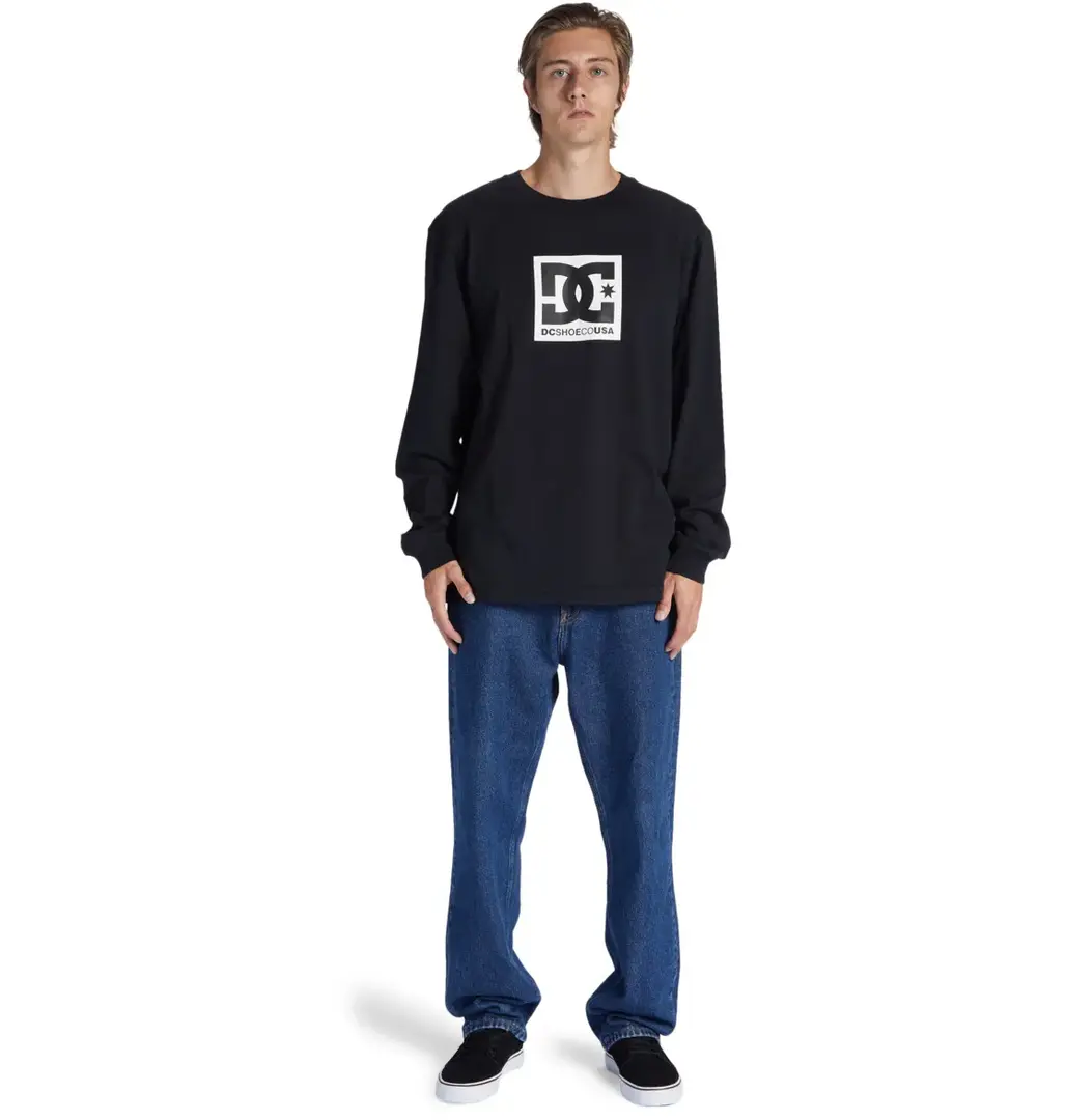 DC Square Star - Longsleeve für Männer Schwarz GR. L