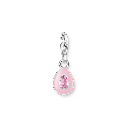 Thomas Sabo Anhänger Charm-Club 925 Sterling Silber Kaltemail Zirkonia Pink Charmista Charms 2028-041-9 Thomas, Sabo, Anhänger, Charm-Club, 925, Sterling, Silber, Kaltemail, Zirkonia, Pink, Charmista, Charms, 2028-041-9, Zubehor, Ohrring, Schmuck
