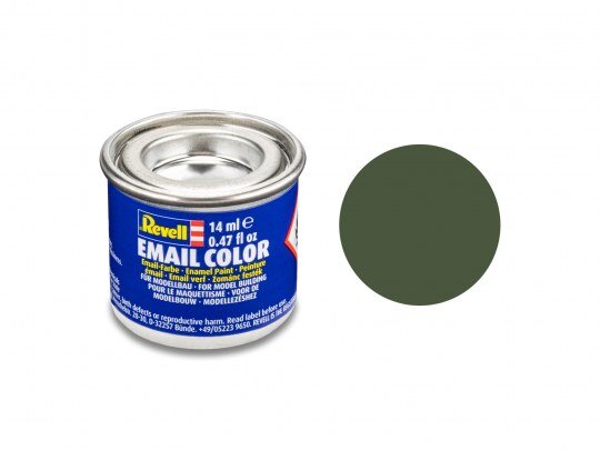 Revell_32162_moosgrün,_glänzend_RAL_6005_14_ml-Dose_Revell_Modellbau-Farbe_auf_Kunstharzbasis, Zinn, Kann, Aluminium, Konserven, Lebensmittel