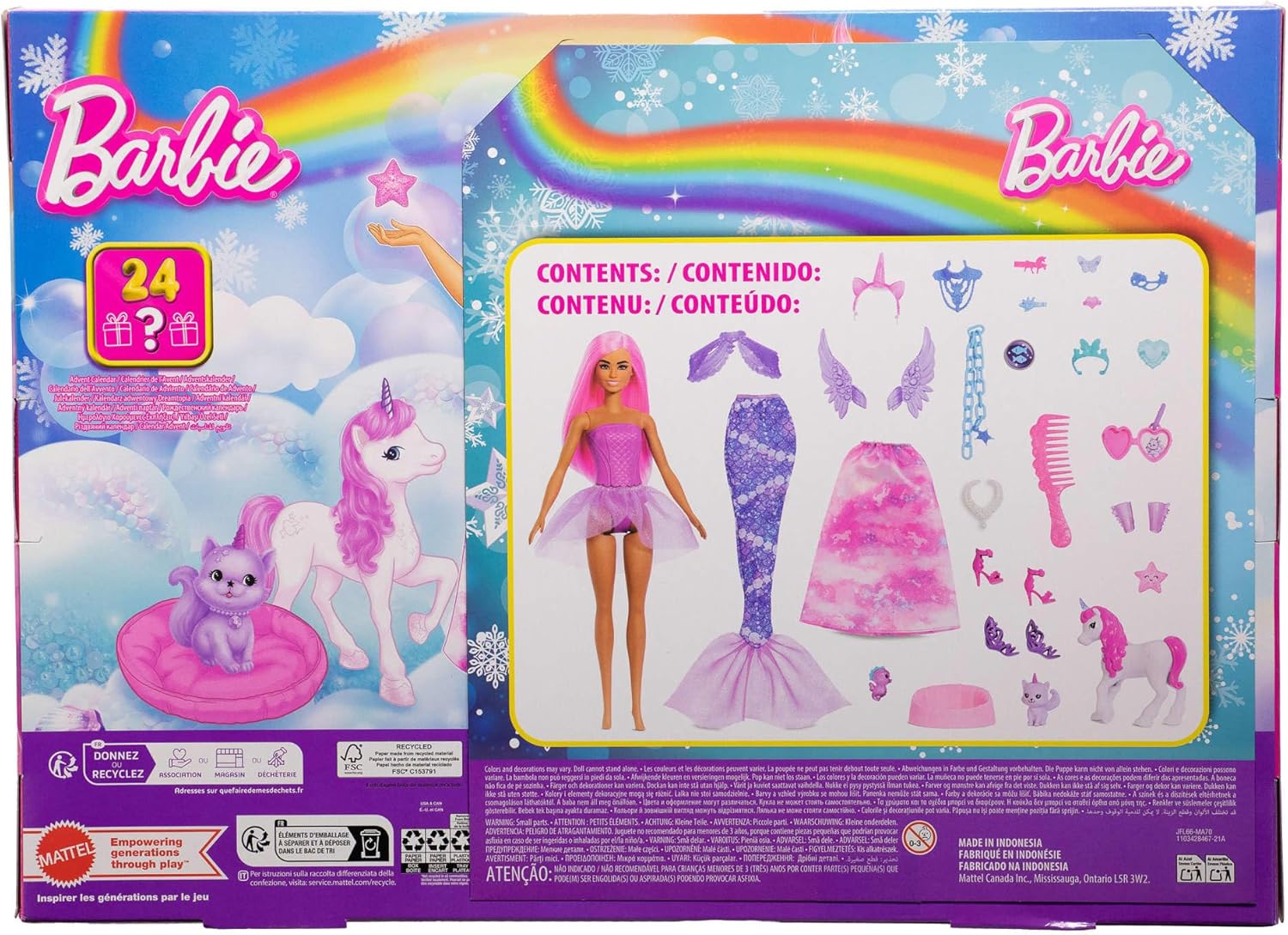 Barbie Adventskalender Winter Fairytale Figur, Puppe, Spielzeug, Barbie