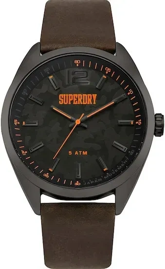 Superdry SYG209BR - Herren-Analoguhr „Navigator Pop“, 45 mm, Braun