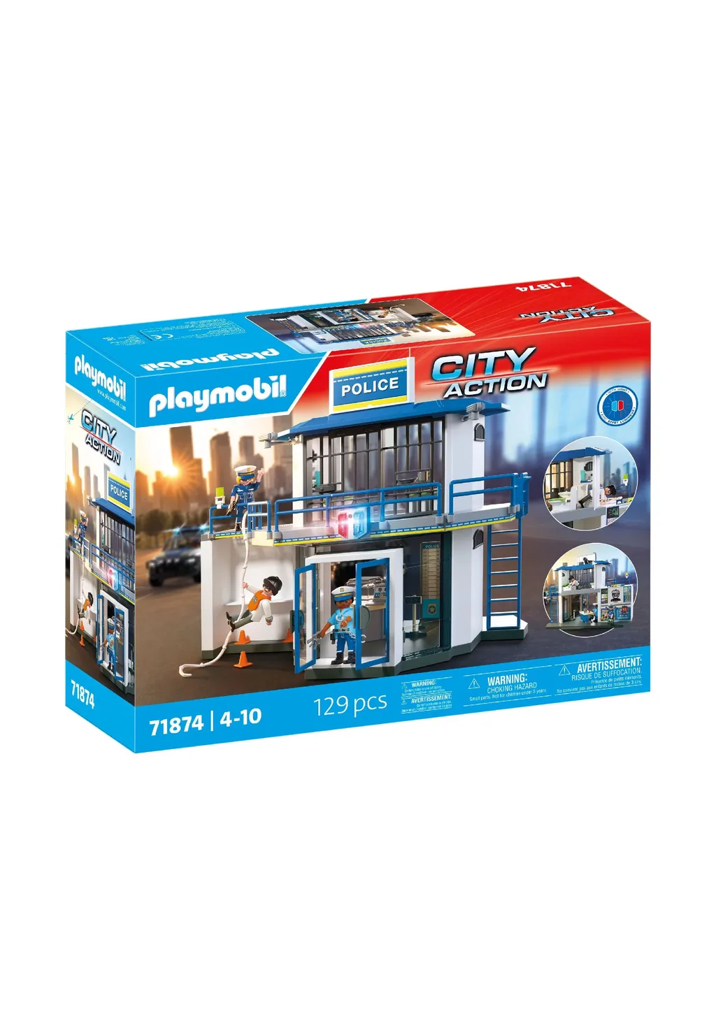 PLAYMOBIL, 71874, City, ActionPolizeiwache, mit, Fahndungsraum PLAYMOBIL 71874 City ActionPolizeiwache mit Fahndungsraum
