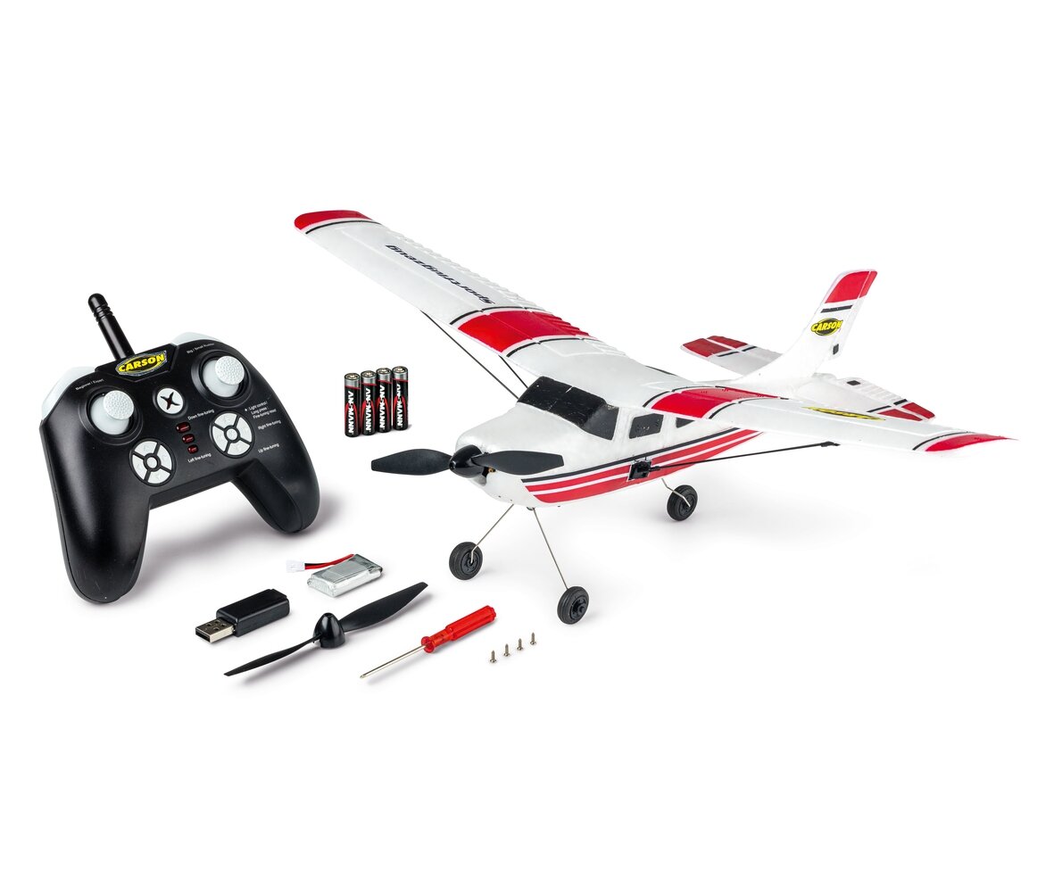 CARSON, RC, Sportflugzeug, 2.4, G, 100%, RTR, rot, 500505033, Flugzeug, Transport, Fahrzeug, Schraubenzieher, Werkzeug