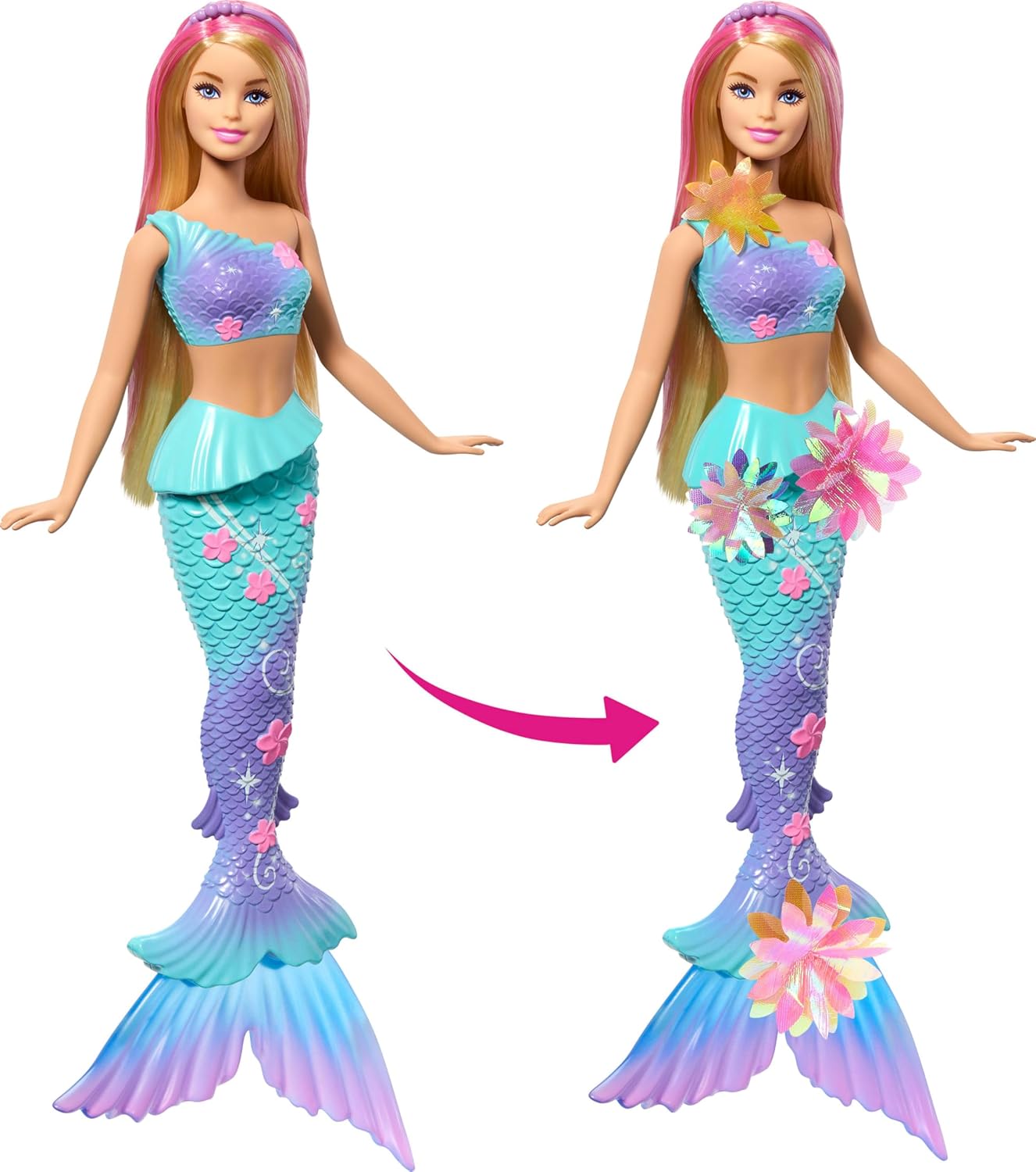 Barbie® Flower Magic Meerjungfrau Figur, Puppe, Spielzeug, Barbie, Person