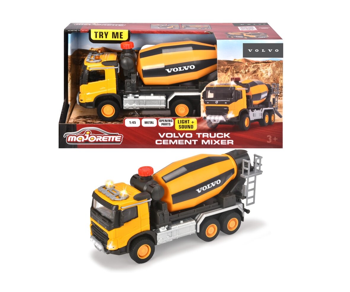 Majorette_Volvo_Truck_Cement_Mixer_(213723002), Spielzeug, Maschine, Rad